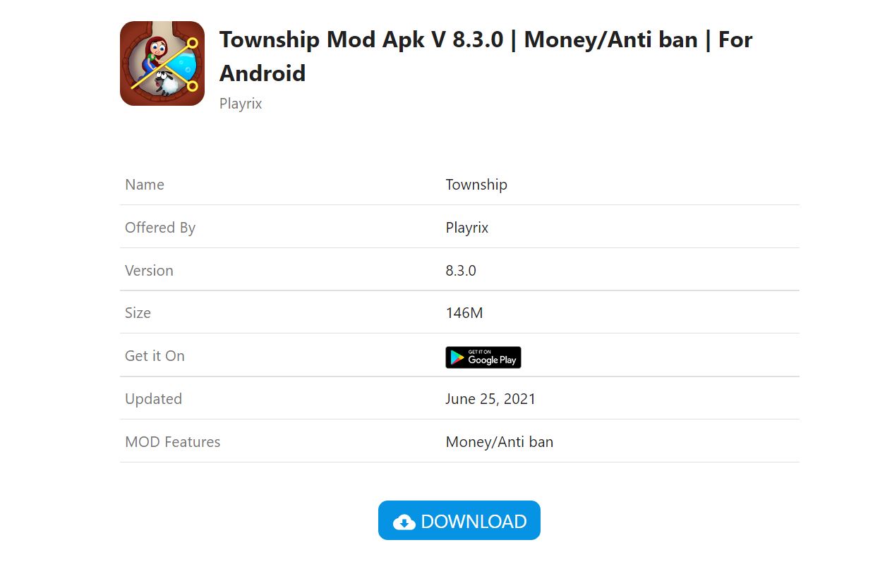 Township Mod Apk