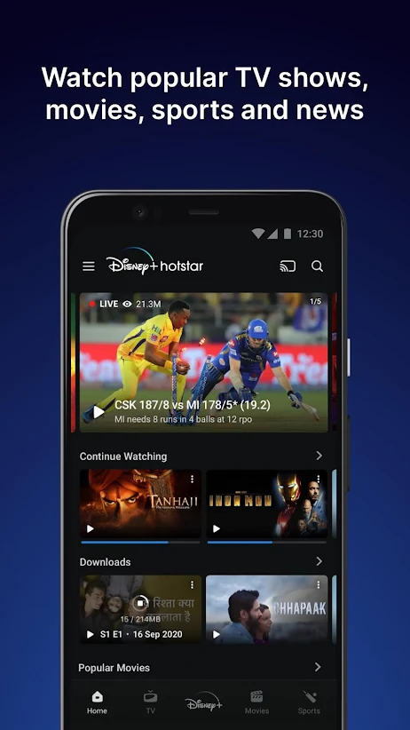 Hotstar Mod APK v23.10.09.15 (Ad-Free, Disney+ Vip Unlocked)