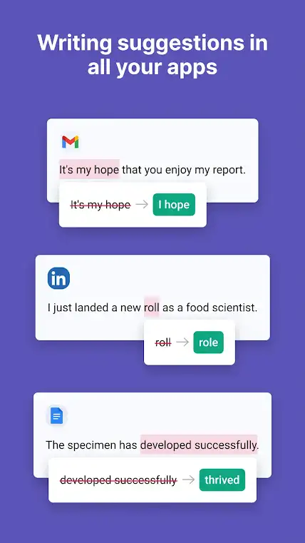 Grammarly Premium APK v2.40.38316 (Fix Spelling Mistakes, Plagrism Checker)