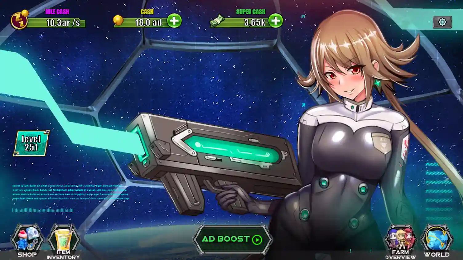 Idle Space Farmer Mod Features