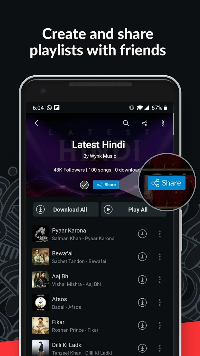 Wynk Music Mod APK v3.49.1.2 (Offline Download Premium Unlocked)