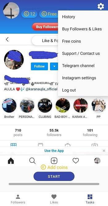 Top Follow Mod APK v5.5.6 (Unlimited Coins, Followers)