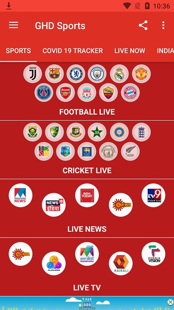 GHD Sports APK v21.2 (Live Cricket Match, No Ads, Unlocked All)