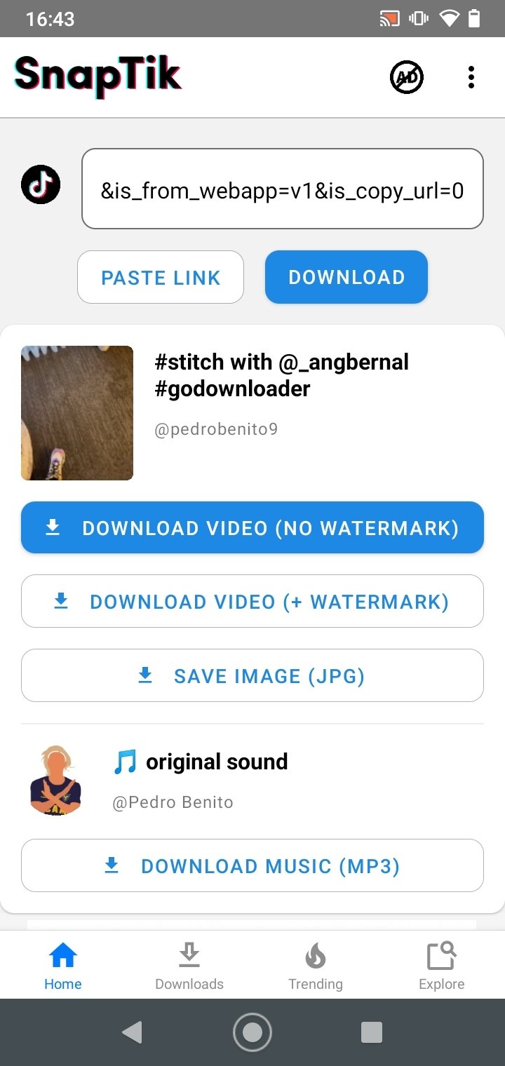 Snaptik APK v4.7 (No Ads, Without Watermark)