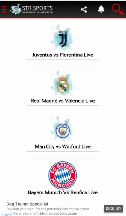 STR Sports APK v9.3 (Live Score Update & Leagues Matches)