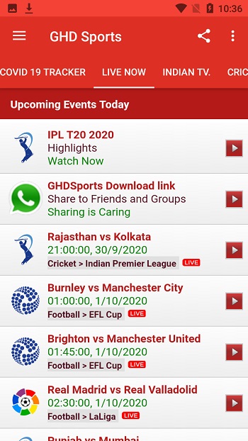 GHD Sports APK v21.2 (Live Cricket Match, No Ads, Unlocked All)