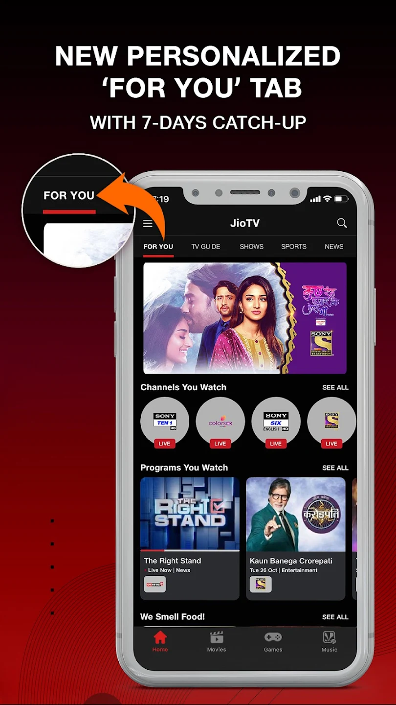 Jio TV Mod APK v7.1.2 (Premium Features Unlocked)